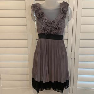 Black and gray ruffle dress size large